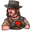 😘-Red Dead Redemption, Telegram Sticker
