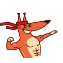 💪-Red Squirrel, Telegram Sticker