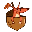 😑-Red Squirrel, Telegram Sticker