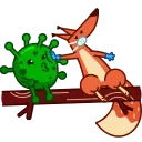 🦠-Red Squirrel, Telegram Sticker
