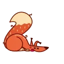 😵-Red Squirrel, Telegram Sticker