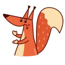 👏-Red Squirrel, Telegram Sticker