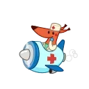 👨‍⚕️-Red Squirrel, Telegram Sticker