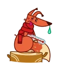 🤒-Red Squirrel, Telegram Sticker