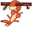 👋-Red Squirrel, Telegram Sticker
