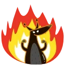 😈-Red Squirrel, Telegram Sticker