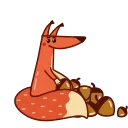 🤤-Red Squirrel, Telegram Sticker