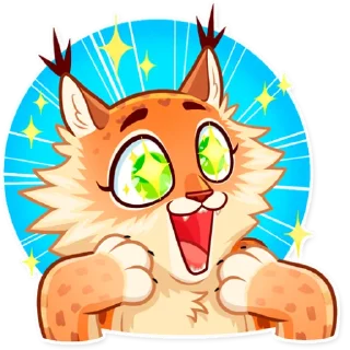 🤩-Lynx, Telegram Sticker