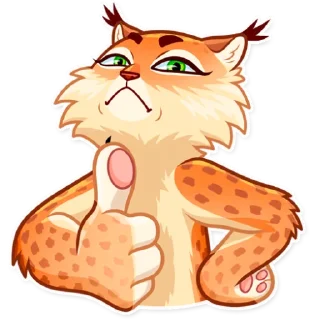 👍-Lynx, Telegram Sticker