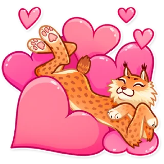 🥰-Lynx, Telegram Sticker