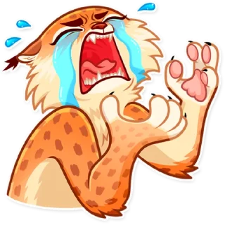 😭-Lynx, Telegram Sticker