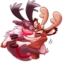 🤗-Reindeer Party, Telegram Sticker