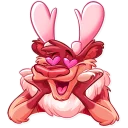 😍-Reindeer Party, Telegram Sticker