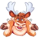 🤷‍♂️-Reindeer Party, Telegram Sticker