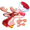 🙌-Reindeer Party, Telegram Sticker