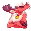 😒-Reindeer Party, Telegram Sticker