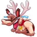😂-Reindeer Party, Telegram Sticker