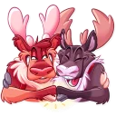 🤝-Reindeer Party, Telegram Sticker