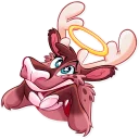 😇-Reindeer Party, Telegram Sticker