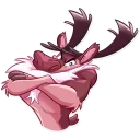 😡-Reindeer Party, Telegram Sticker