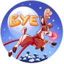 👋-Reindeer Party, Telegram Sticker