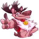 👍-Reindeer Party, Telegram Sticker