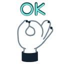 👌-Resistance Dog, Telegram Sticker