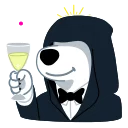 🥳-Resistance Dog, Telegram Sticker