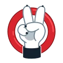 ✌️-Resistance Dog, Telegram Sticker