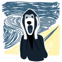😱-Resistance Dog, Telegram Sticker