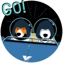 🚀-Resistance Dog, Telegram Sticker