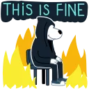 🔥-Resistance Dog, Telegram Sticker