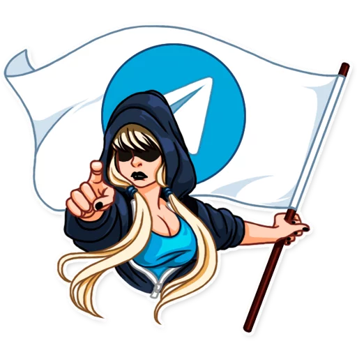 Resistance Girl, telegram sticker