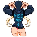 🍑-Resistance Girl, Telegram Sticker