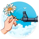 🌼-Resistance Girl, Telegram Sticker
