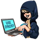 😈-Resistance Girl, Telegram Sticker