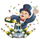 🍾-Monopoly, Telegram Sticker