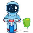 🚀-SpaceMan ( @WildMoneyPro & WildMoney.pro ), Telegram Sticker