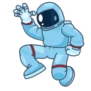 👋-SpaceMan ( @WildMoneyPro & WildMoney.pro ), Telegram Sticker
