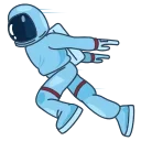 🏃-SpaceMan ( @WildMoneyPro & WildMoney.pro ), Telegram Sticker