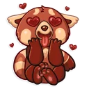 😍-Ricky Panda, Telegram Sticker