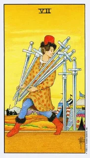 😨-Rider-Waite tarot deck (  ), Telegram Sticker