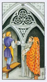 😐-Rider-Waite tarot deck (  ), Telegram Sticker