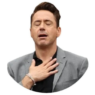 😮‍💨-Robert Downey Jr., Telegram Sticker