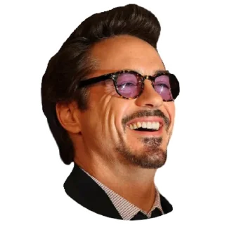 😆-Robert Downey Jr., Telegram Sticker