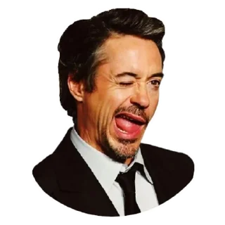 😉-Robert Downey Jr., Telegram Sticker