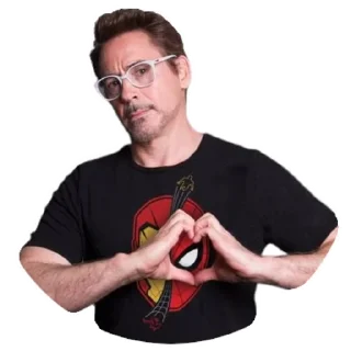 ❤️-Robert Downey Jr., Telegram Sticker