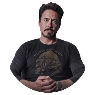 🤨-Robert Downey Jr., Telegram Sticker