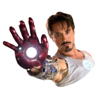 💪-Robert Downey Jr., Telegram Sticker