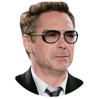 😭-Robert Downey Jr., Telegram Sticker